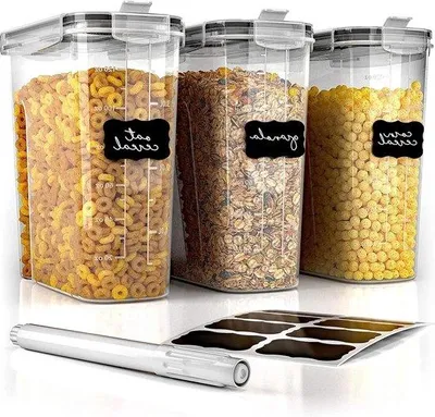 Immagine prodotto di Set da 3 contenitori ermetici per cereali - Contenitori per la dispensa