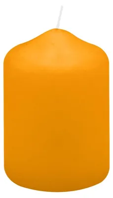 Produktbild von Spitzkopf Stumpen Kerzen Honig Natur 7 x Ø 5 cm, 12 Stück