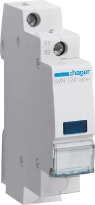 Immagine prodotto di HAGER SVN124 Indicatore LED blu 230VAC