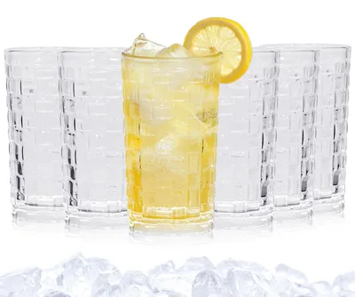 Productafbeelding van Set van 6 drinkglazen - geschikt voor water, sap, whisky, highballs en cocktails - inhoud: 320 ml