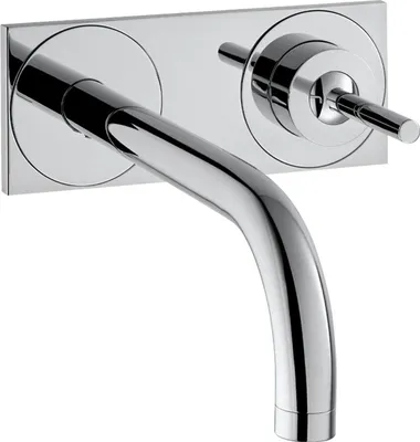 Imagen del producto de Grifo de lavabo HansGrohe UP Axor Uno, cromado, con caño de 16 cm y placa de montaje 38112000