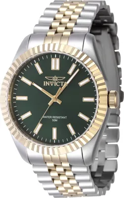 A close-up studio shot of a men's wristwatch.