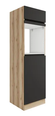 Produktbild von Küchen Kühlschrankumbau Noah HOMK660-0+ in anthrazit 60 cm breit