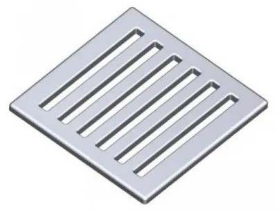 Obrázok produktu pre Designová mriežka nerezová pre podlahové vpuste - 102x102/4mm