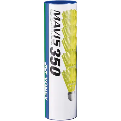 Image de Yonex Mavis 350 balles de badminton vertes tube d'emballage 6 pcs