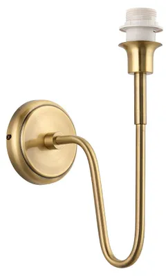 Obrázok produktu pre Nástenná lampa ROUEN v antickom štýle z mosadze, 1xE27x20W, kov, rozmery: 33x12x22,5 cm, IP20, Endon