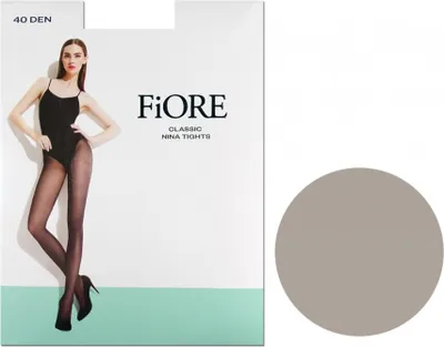 Produktbild von 40 den halbopake Elasthan Strumpfhose mit glänzendem NINA Drachen 6