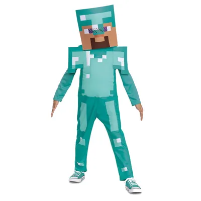 Produktbild von Minecraft Steve Diamond Kostüm 7-8 Jahre