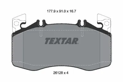 Produktbild von TEXTAR Bremsbeläge Satz Vorne passend für MERCEDES-BENZ A-Klasse (W177) 2612801