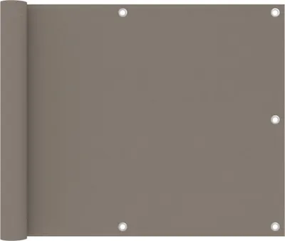 Image de Vidaxl Balcony Bildschirm 75x400 cm Oxford Stofftaupe
