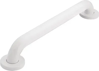 Obrázek produktu pro Držák do koupelny – bezpečnostní madlo do sprchy – bezpečnost v domácnosti – skryté šrouby – 76 cm – bílá