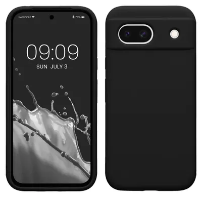 Produktbild von kwmobile Handyhülle für Google Pixel 8a Hülle, für Pixel 8a Case - Hülle Silikon - kabelloses Laden - Schwarz