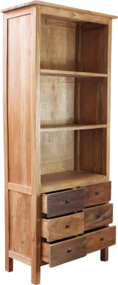 Immagine prodotto di Milani Home - madia credenza alta in legno di mogano 80 x 40 x 190 cm