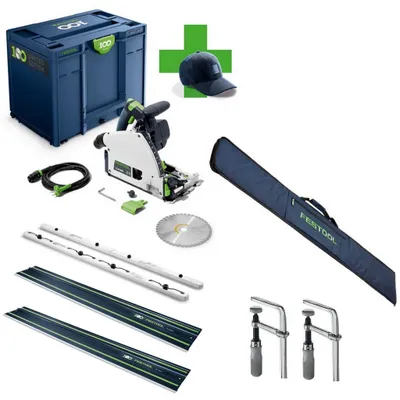 Produktbild von Festool Tauchsäge TS 60 KEBQ-Plus 100Y +2x FS 1400/2 +FSV/2 +FS-BAG +FSZ 120 2X