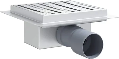 Immagine prodotto di Scarico doccia a pois Argento 15 x 15 cm Acciaio Inox 304