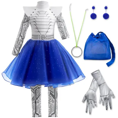Zombie-Alien-Kostüm Mädchen Addison Cheerleader Prinzessin Halloween