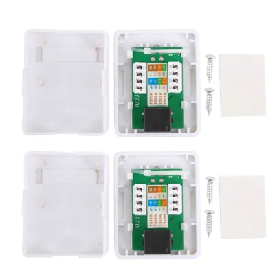 Imagen del producto de Caja para montaje superficial RJ45, Caja para montaje superficial, Caja de montaje, Caja de montaje para un solo puerto, Cat6.Caja de montaje