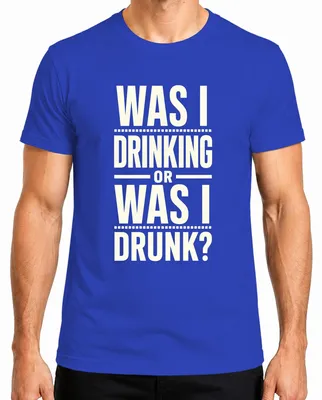 Imagen del producto de ¿Estaba bebiendo o ya estaba borracho? Camiseta para hombre, diseño "Lustig Party Saufen Alkohol Bier", color azul, talla S