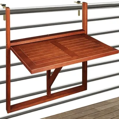 Productafbeelding van Casaa - Balkontafel - Tuintafel - Gemaakt van acaciahout - 65x45x87 cm -gecertificeerd - Opvouwbaar