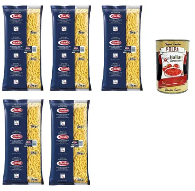 Produktbild von Pasta Mezze Penne rigate Ristorante Nr. 70 italienisch Nudeln 5x 5kg pack + Italian Gourmet polpa