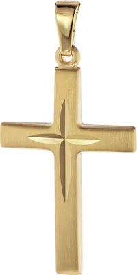 Produktbild von trendor 75087 Kreuz-Anhänger 585 Gold/14 Karat 31 x 16 mm