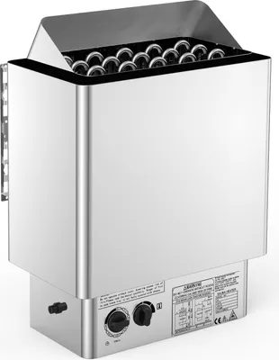 Immagine prodotto di SucceBuy 9KW Riscaldatore elettrico per sauna 380V-415V Riscaldatore per sauna umido e secco in acciaio inox con unità di controllo integrata