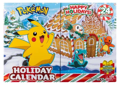 Produktbild von Pokémon PKW3066 Battle Figure Adventskalender offizieller Pokémon Kalender mit 24 Überraschungen