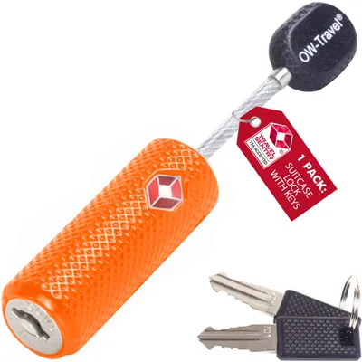 Obrázok produktu pre TSA, zámok na kábel s kľúčom, zámok na kufor, zámok na batožinu, kľúčový zámok