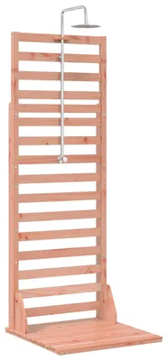 Image de Douche d'extérieur vidaXL 225 cm en bois massif de douglas et acier inoxydable naturel