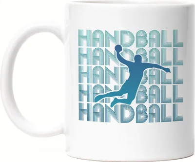 Produktbild von Handball Tasse Weiß Handballer Handballspieler Verein Mannschaft