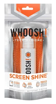 Productafbeelding van WHOOSH! Go Screen Wash, Reinigingsmiddel voor apparaten, Mobiele telefoon/smartphone, 30 ml, Oranje, Wit, Universeel, 1 stuk
