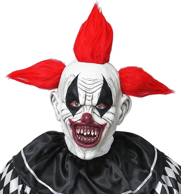 Produktbild von WIDMANN Vollkopfmaske Killerclown mit Haaren