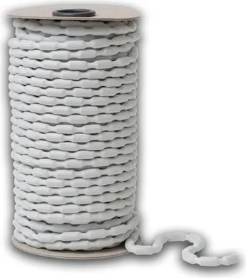 Bleiband für Vorhänge, 200 g/m, 3 m, weiß, Polyester