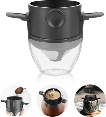 Produktbild von Kaffeezubereitungsmaschine mit Stahlfilter - Handbetrieb für 1-2 Tassen