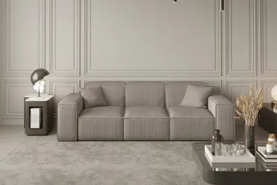 Produktbild von Sofa Designersofa CELES 3-Sitzer in Stoff Scala Beige