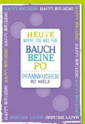 Produktbild von Geburtstag - Glückwunschkarte im Format 11,5 x 17 cm mit Umschlag
