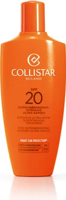 Immagine prodotto di Collistar Superabbronzante Intensivo Ultra Rapido Protezione 20, Crema Viso E Corpo Acceleratrice Di Abbronzatura, Con Vitamina E E Oli Vegetali, Per Tutti I Tipi Di Pelle, 200 Ml