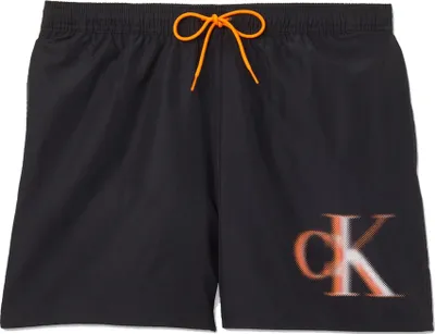Produktbild von CK CALVIN KLEIN Sea Boxer Swimming Pool Herren Bademode mit aufgedrucktem Logo Artikel KM0KM00800 MEDIUM DRAWSTRING, XL, Poliestere 100%