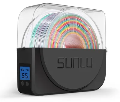 Image de Boîtier de séchage pour filaments avec ventilateur, support pour filament, de couleur noire, pour l'impression 3D