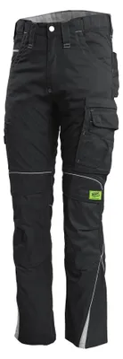 Produktbild von TMG KULT WORKER Herren-Arbeitshose mit Cordura-verstärkten Kniepolstertaschen, 42, schwarz