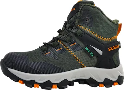 Image de Skogan Aino : Bottes à lacets vertes pour garçons, chaussures pour enfants, style décontracté