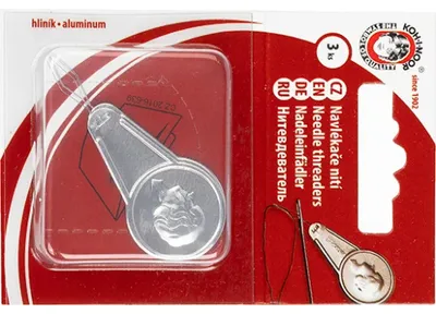 Obrázok produktu pre Pomôcka na ponožky 3 ks/kartu – 9 x 6 cm – strieborná