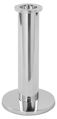 Produktbild von STRATO Leuchter - H. 18cm - silber - Aluminium/Edelstahl - Stabkerze