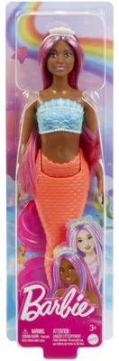 Produktbild von Barbie Meerjungfrauen-Puppe Dreamtopia, magenta Haar, orange Flosse