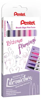 Obrázok produktu pre Zestaw do liternictwa Brush 6 kolorów