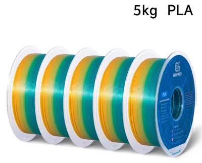 Obrázek produktu pro Filament pro 3D tiskárny PLA – průměr 1,75 mm – cívka 5 kg – přesnost rozměrů ±0,03 mm – délka cca 343 m – pro FDM/FFF – stříbrná