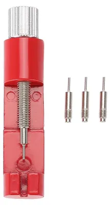 Produktbild von Uhrenarmband-Verbindungsstift-Einsteller-Entferner, verstellbares Reparaturwerkzeug, Zubehör-Set (rot)