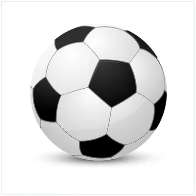 Produktbild von Wallario Wandbild aus Acryl, 50 x 50 cm, freischwebende Optik - Fußball klassisch vor weißem Hintergrund