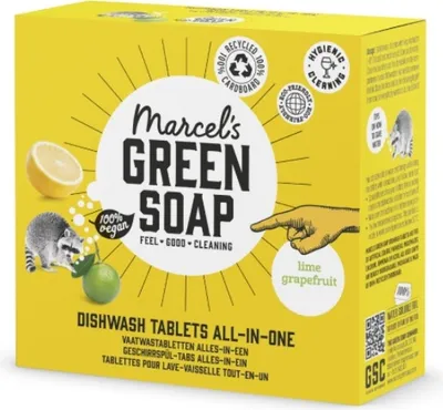 Produktbild von Marcel’s Green Soap Geschirrspültabs – All-in-One, 25 Stück