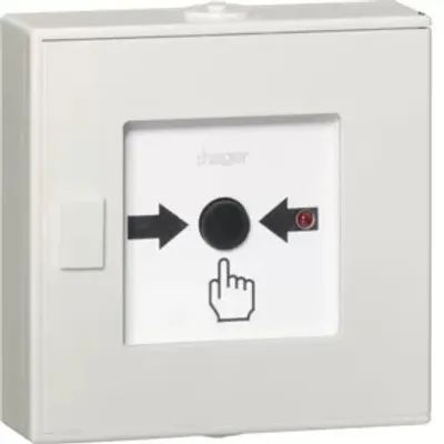 Produktbild von Hager TG558B - Kabellos - Weiß - Hager TG55xA - Akku - 3 V - 125 mm